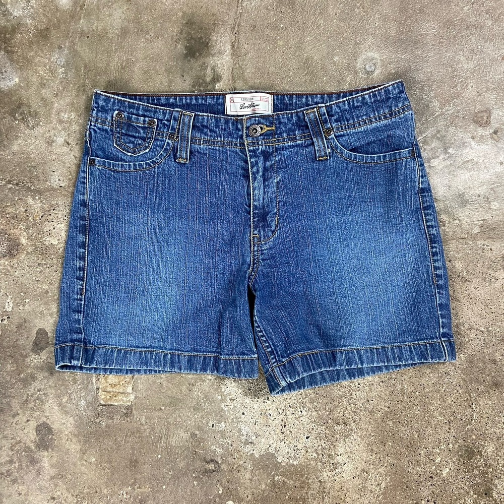 Vintage Levi's Jean Shorts Women's Size 10 Blue Denim Medium Wash Stretch